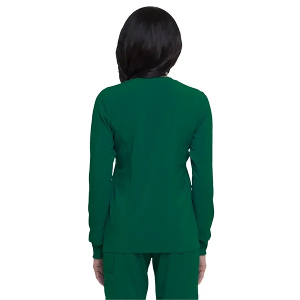 Dickies EDS Essentials Women's Snap Front Warm-up Jacket... from ASI 86018 Scrub Authority / Uniform Stores