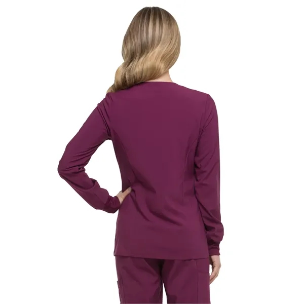 Dickies EDS Essentials Women's Snap Front Warm-up Jacket... from ASI 86018 Scrub Authority / Uniform Stores