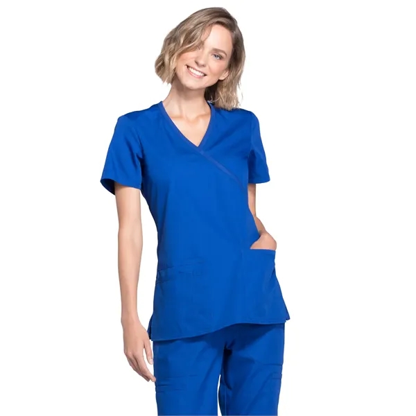 Workwear Originals Mock Wrap Top... from ASI 86018 Scrub Authority / Uniform Stores