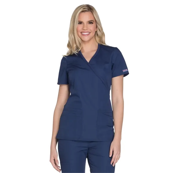 Workwear Originals Mock Wrap Top... from ASI 86018 Scrub Authority / Uniform Stores