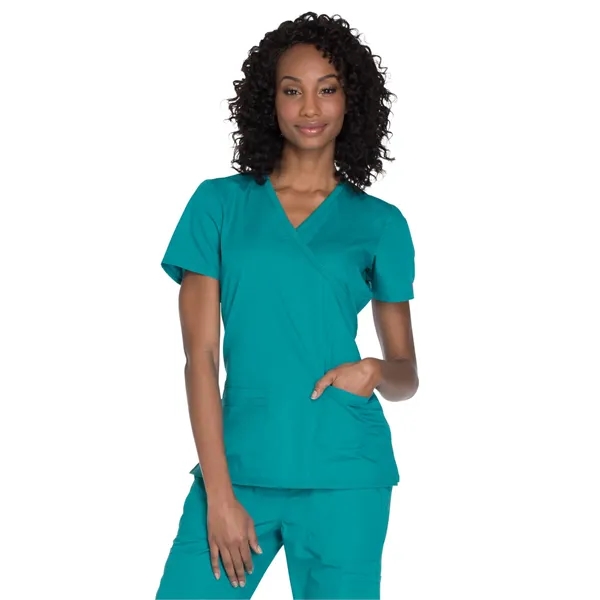 Workwear Originals Mock Wrap Top... from ASI 86018 Scrub Authority / Uniform Stores