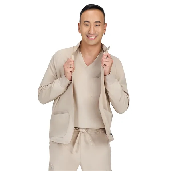 koi - Cureology - Men's 3-Pocket Zipper-Front Alpha Scrub...... from ASI 86018 Scrub Authority / Uniform Stores