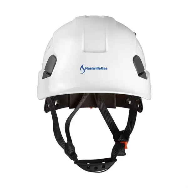 Plastic rock climbing helmet with interior suspension and straps.... from ASI 98360 WOWLine