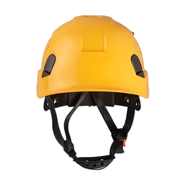 Plastic rock climbing helmet with interior suspension and straps.... from ASI 98360 WOWLine