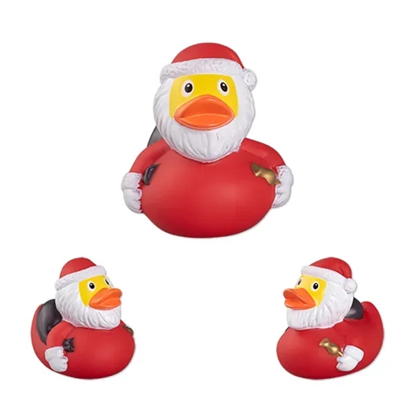 3 1/2" x 3" rubber Santa duck.... from ASI 98360 WOWLine