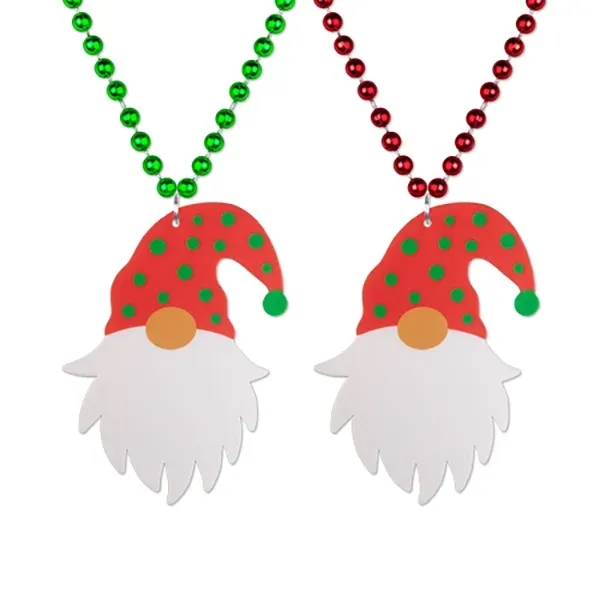 33" plastic gnome necklace with beads.... from ASI 98360 WOWLine