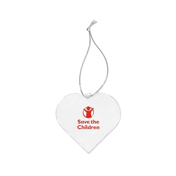 3" clear heart-shaped acrylic ornament.... from ASI 98360 WOWLine