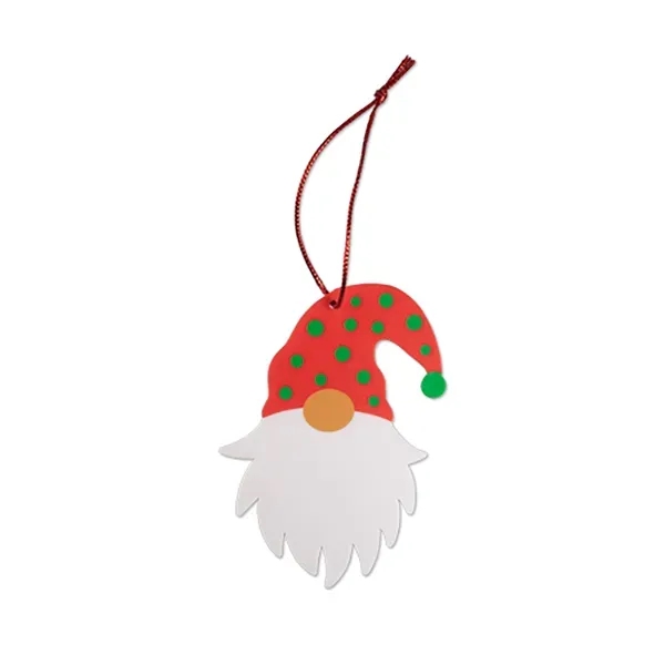 4" x 3 3/4" gnome ornament with a ribbon for hanging.... from ASI 98360 WOWLine