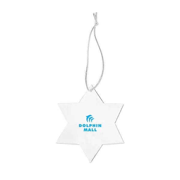 3 3/4" x 3" Star of David shaped acrylic ornament.... from ASI 98360 WOWLine