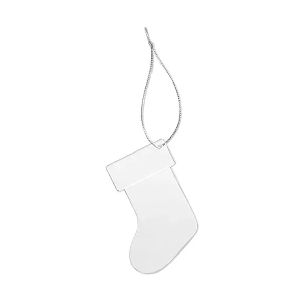 4" x 3" plastic Christmas stocking shaped ornament.... from ASI 98360 WOWLine