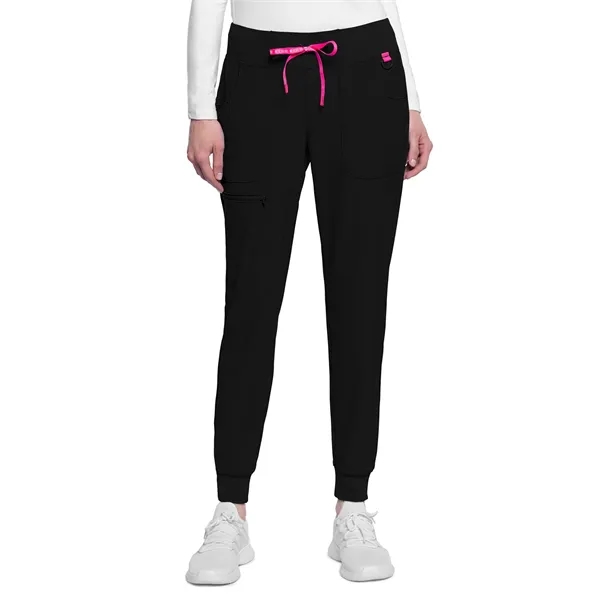 Med Couture - AMP - Women's 5-Pocket Mid Rise Jogger Scru...... from ASI 86018 Scrub Authority