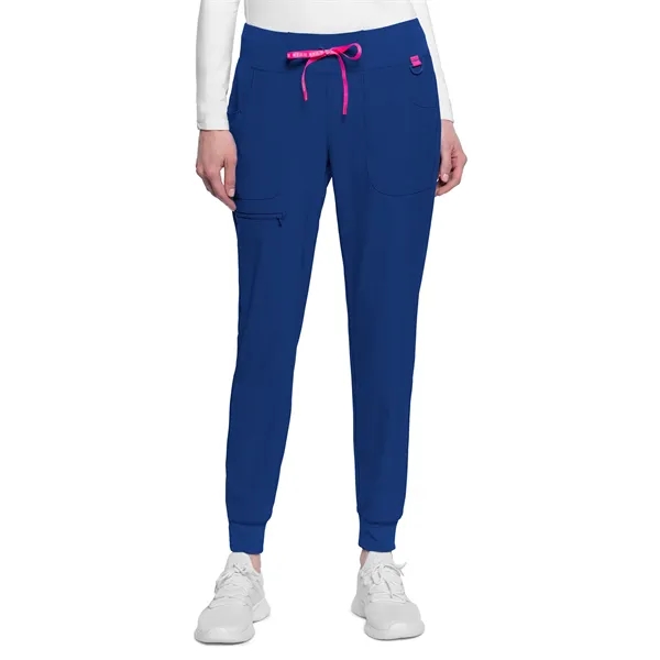 Med Couture - AMP - Women's 5-Pocket Mid Rise Jogger Scru...... from ASI 86018 Scrub Authority