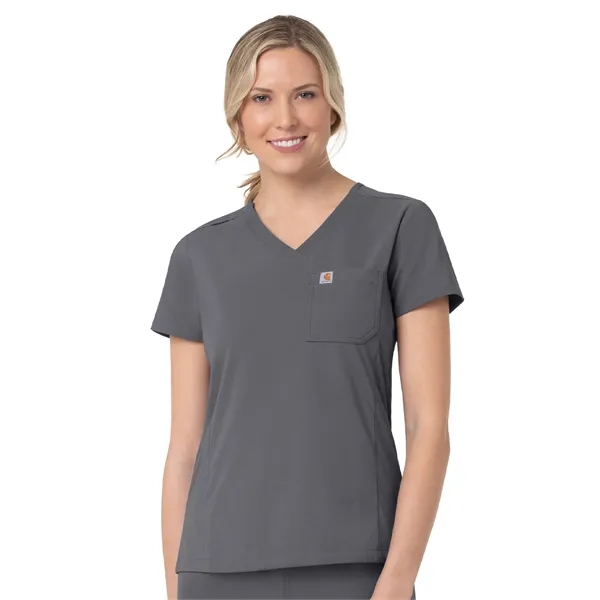 Carhartt Scrubs - Rugged Flex Peak - Women's Two-Pocket V...... from ASI 86018 Scrub Authority / Uniform Stores