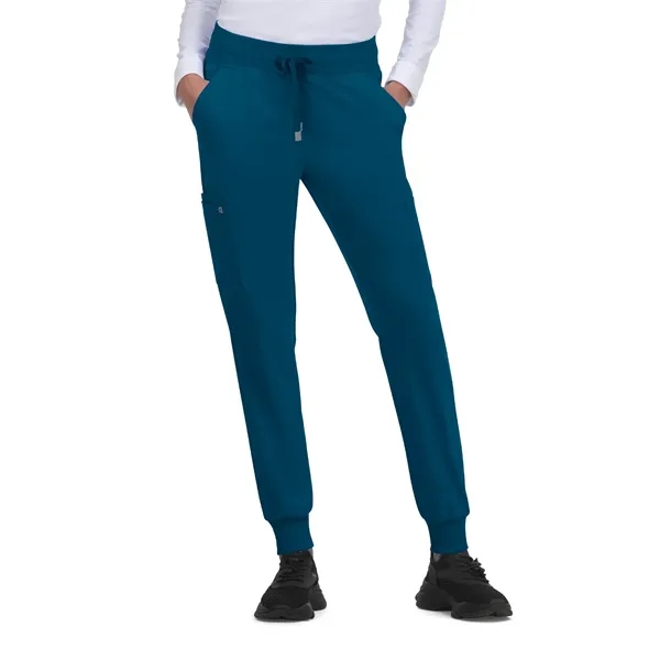 koi - Cureology - Women's 6-Pocket Ribbed Cuff Jogger Sty...... from ASI 86018 Scrub Authority / Uniform Stores