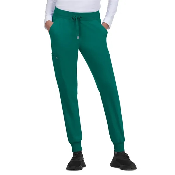 koi - Cureology - Women's 6-Pocket Ribbed Cuff Jogger Sty...... from ASI 86018 Scrub Authority / Uniform Stores