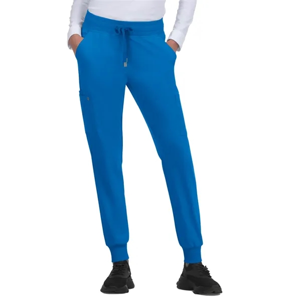 koi - Cureology - Women's 6-Pocket Ribbed Cuff Jogger Sty...... from ASI 86018 Scrub Authority / Uniform Stores