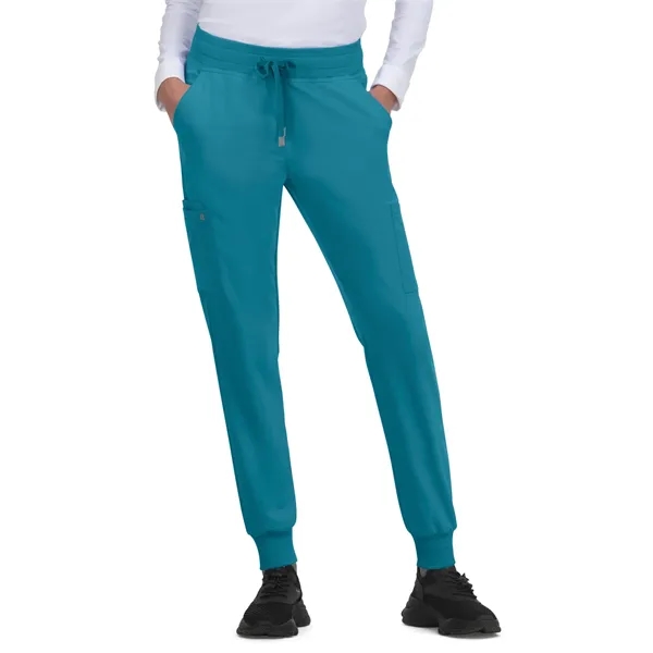koi - Cureology - Women's 6-Pocket Ribbed Cuff Jogger Sty...... from ASI 86018 Scrub Authority / Uniform Stores