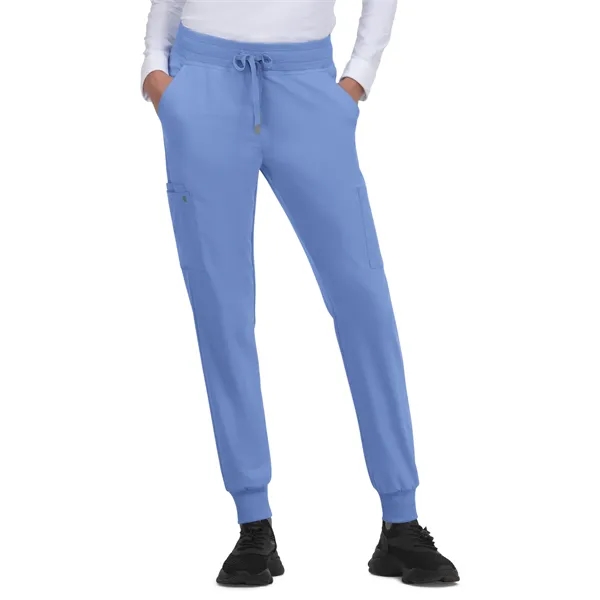 koi - Cureology - Women's 6-Pocket Ribbed Cuff Jogger Sty...... from ASI 86018 Scrub Authority / Uniform Stores