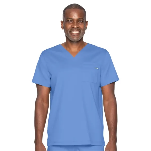 Landau Proflex Men's 2-Pocket V-Neck Short Sleeve Scrub Top... from ASI 86018 Scrub Authority / Uniform Stores