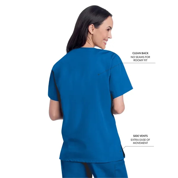 Landau ScrubZone V-Neck Tunic... from ASI 86018 Scrub Authority / Uniform Stores