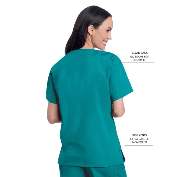Landau ScrubZone V-Neck Tunic... from ASI 86018 Scrub Authority / Uniform Stores