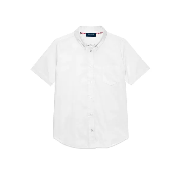 Classroom Uniforms Girls Short Sleeve Oxford Shirt.... from ASI 86018 Scrub Authority / Uniform Stores