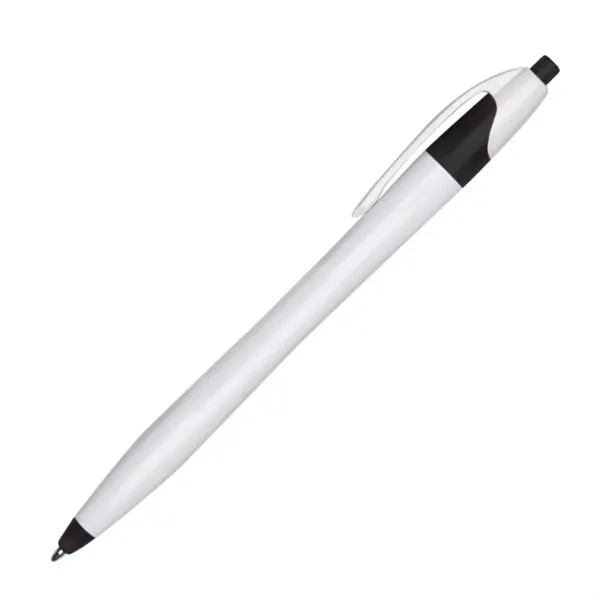 The Verda click-action plastic ballpoint pen is sleek and comfortably tapers... from ASI 84592 St Regis Group