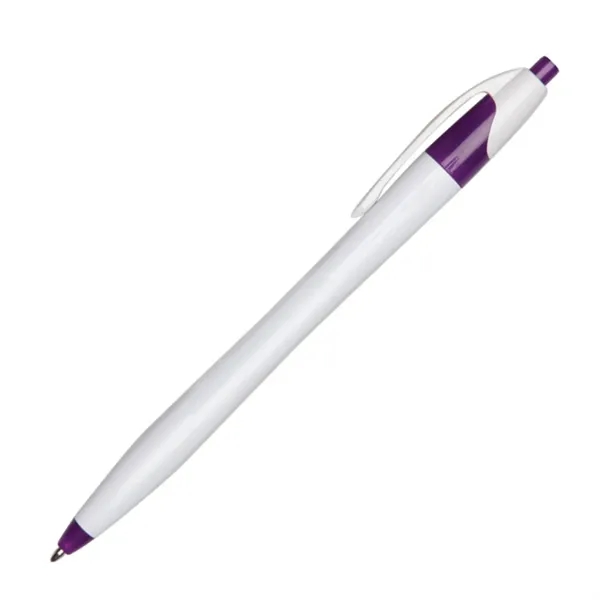 The Verda click-action plastic ballpoint pen is sleek and comfortably tapers... from ASI 84592 St Regis Group