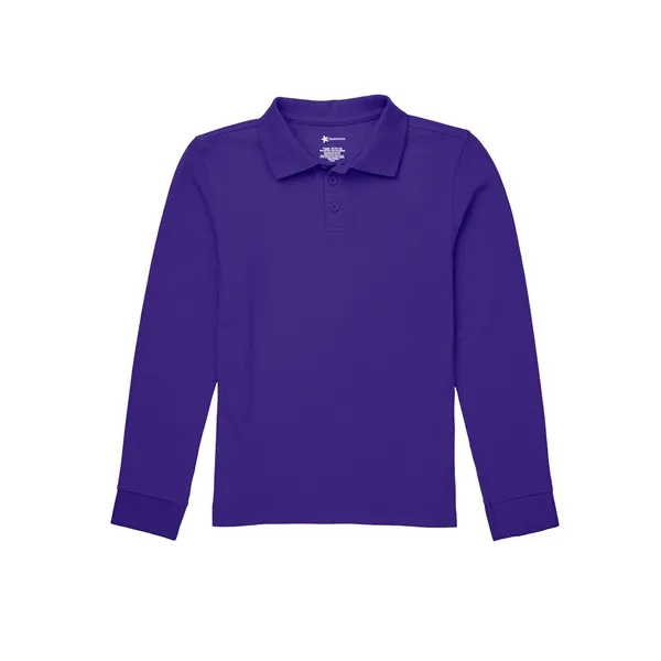 Classroom Uniforms Youth Long Sleeve Pique Polo... from ASI 86018 Scrub Authority / Uniform Stores