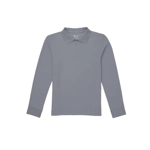 Classroom Uniforms Youth Long Sleeve Pique Polo... from ASI 86018 Scrub Authority / Uniform Stores