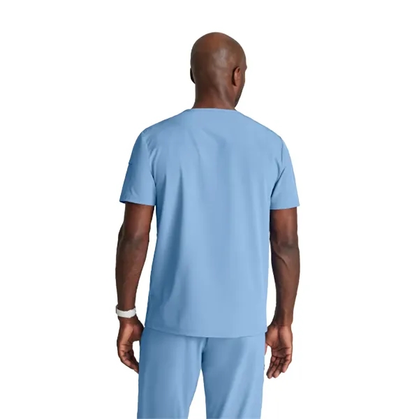 Barco One Men's 2 Pocket Ribbed V-neck Top... from ASI 86018 Scrub Authority / Uniform Stores