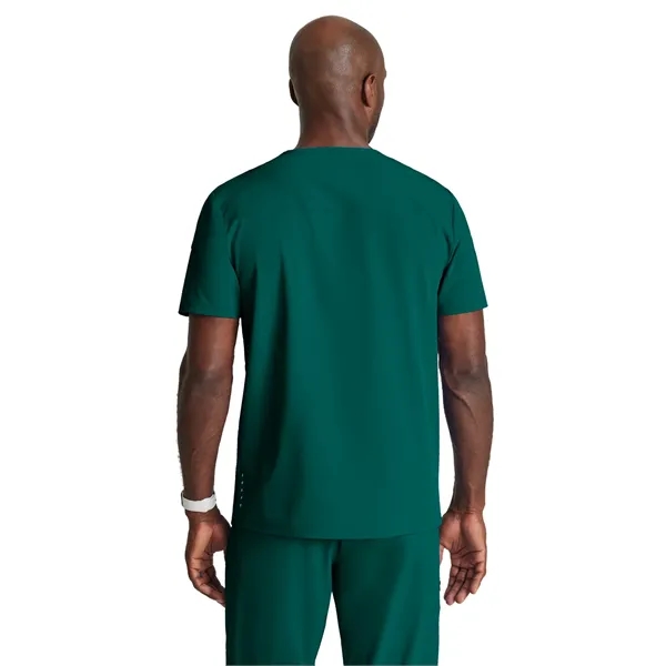 Barco One Men's 2 Pocket Ribbed V-neck Top... from ASI 86018 Scrub Authority / Uniform Stores