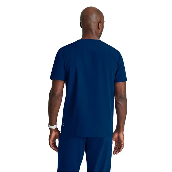 Barco One Men's 2 Pocket Ribbed V-neck Top... from ASI 86018 Scrub Authority / Uniform Stores