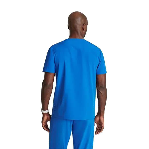 Barco One Men's 2 Pocket Ribbed V-neck Top... from ASI 86018 Scrub Authority / Uniform Stores