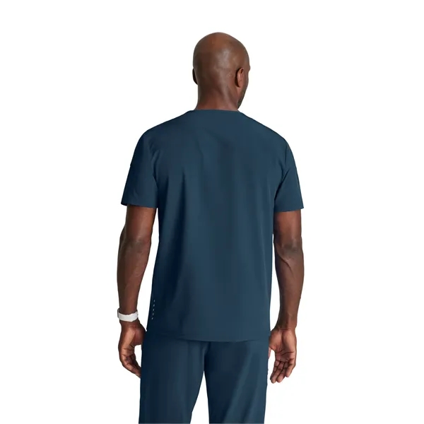 Barco One Men's 2 Pocket Ribbed V-neck Top... from ASI 86018 Scrub Authority / Uniform Stores