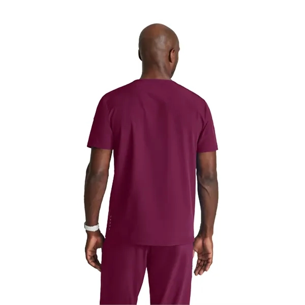 Barco One Men's 2 Pocket Ribbed V-neck Top... from ASI 86018 Scrub Authority / Uniform Stores