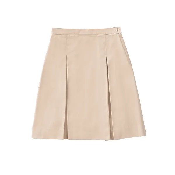 Classroom Uniforms Junior Longer Length Kick Pleat Skirt... from ASI 86018 Scrub Authority / Uniform Stores
