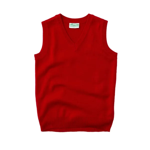 Classroom Uniforms Youth Unisex V-Neck Sweater Vest... from ASI 86018 Scrub Authority / Uniform Stores