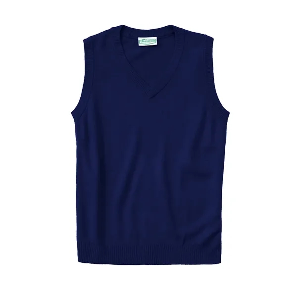 Classroom Uniforms Adult Unisex V-Neck Sweater Vest... from ASI 86018 Scrub Authority / Uniform Stores