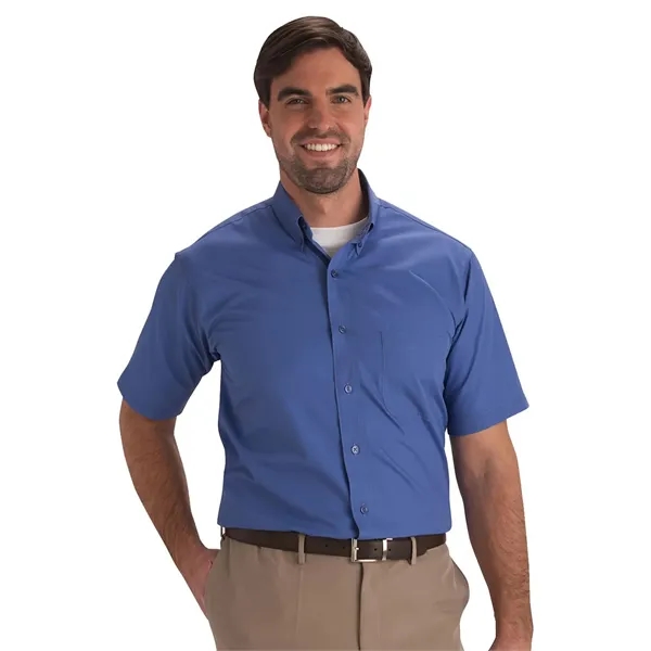 Edwards Men's Lightweight Short Sleeve Poplin Shirt... from ASI 86018 Scrub Authority / Uniform Stores