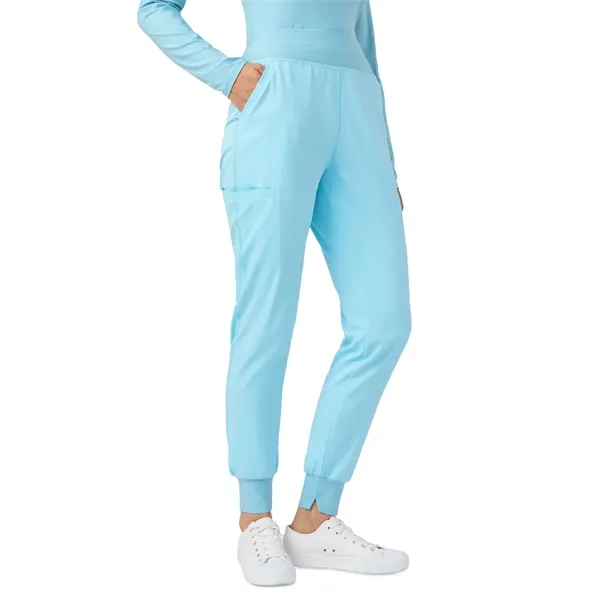 White Cross - VIBE - Women's Knitted Waistband Jogger Scr...... from ASI 86018 Scrub Authority