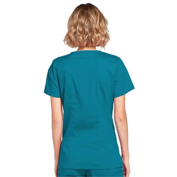 Workwear Premium Core Stretch Mock Wrap Top... from ASI 86018 Scrub Authority / Uniform Stores