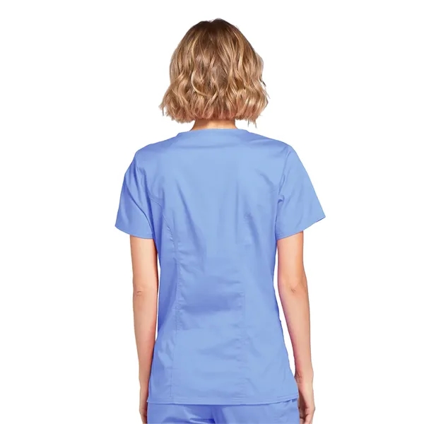 Workwear Premium Core Stretch Mock Wrap Top... from ASI 86018 Scrub Authority / Uniform Stores