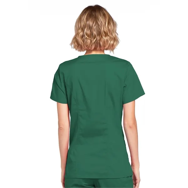 Workwear Premium Core Stretch Mock Wrap Top... from ASI 86018 Scrub Authority / Uniform Stores