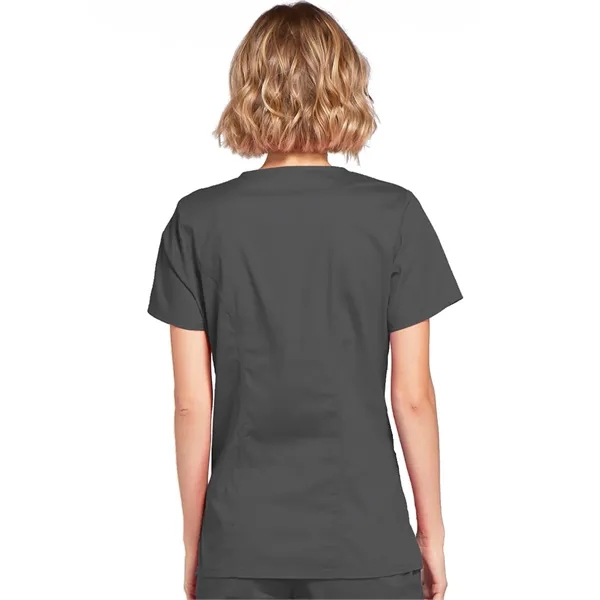 Workwear Premium Core Stretch Mock Wrap Top... from ASI 86018 Scrub Authority / Uniform Stores