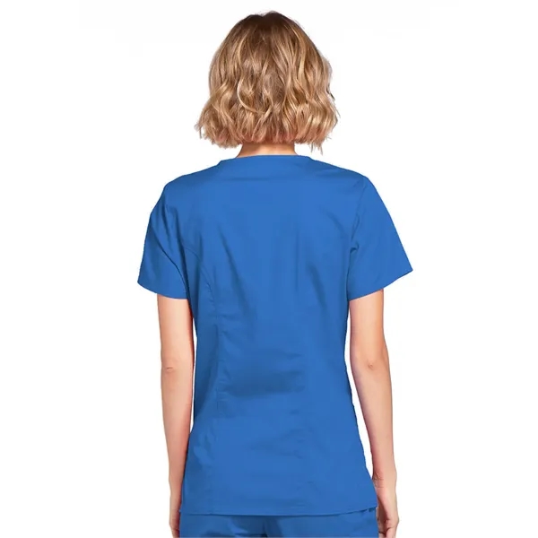 Workwear Premium Core Stretch Mock Wrap Top... from ASI 86018 Scrub Authority / Uniform Stores