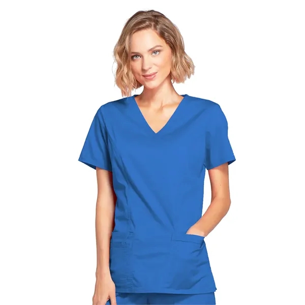Workwear Premium Core Stretch Mock Wrap Top... from ASI 86018 Scrub Authority / Uniform Stores