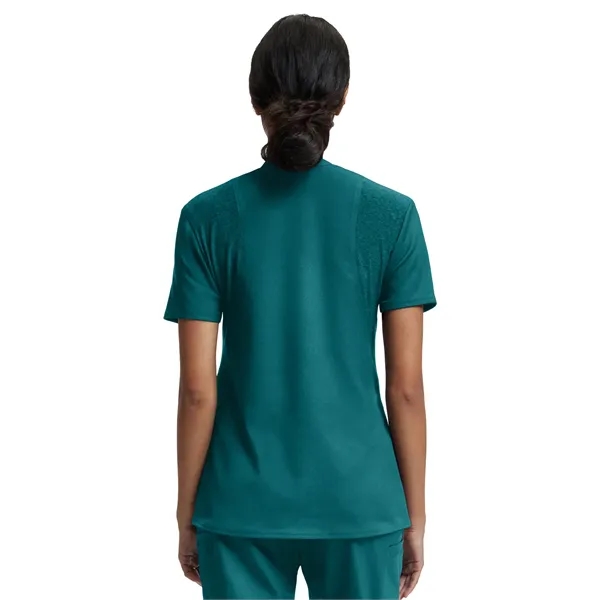 White Cross - VIBE - Women's Knit Collar V-Neck Scrub Top... from ASI 86018 Scrub Authority