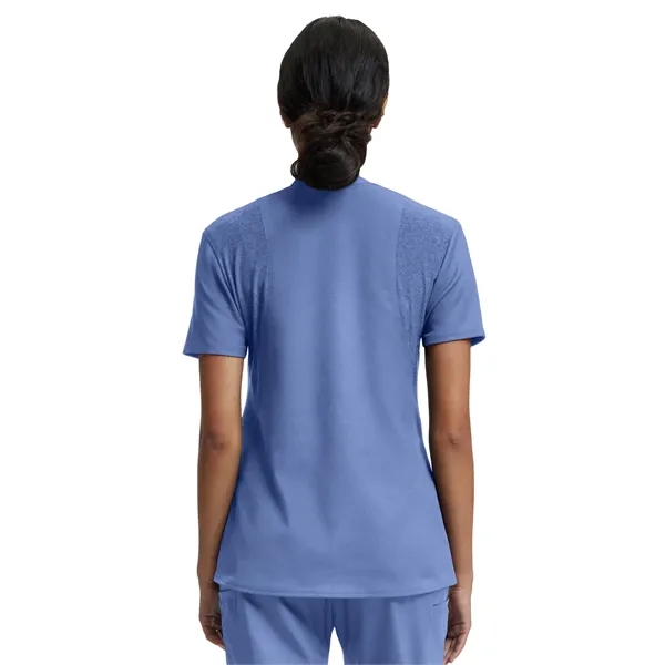 White Cross - VIBE - Women's Knit Collar V-Neck Scrub Top... from ASI 86018 Scrub Authority