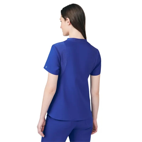 White Cross - VIBE - Women's Knit Collar V-Neck Scrub Top... from ASI 86018 Scrub Authority